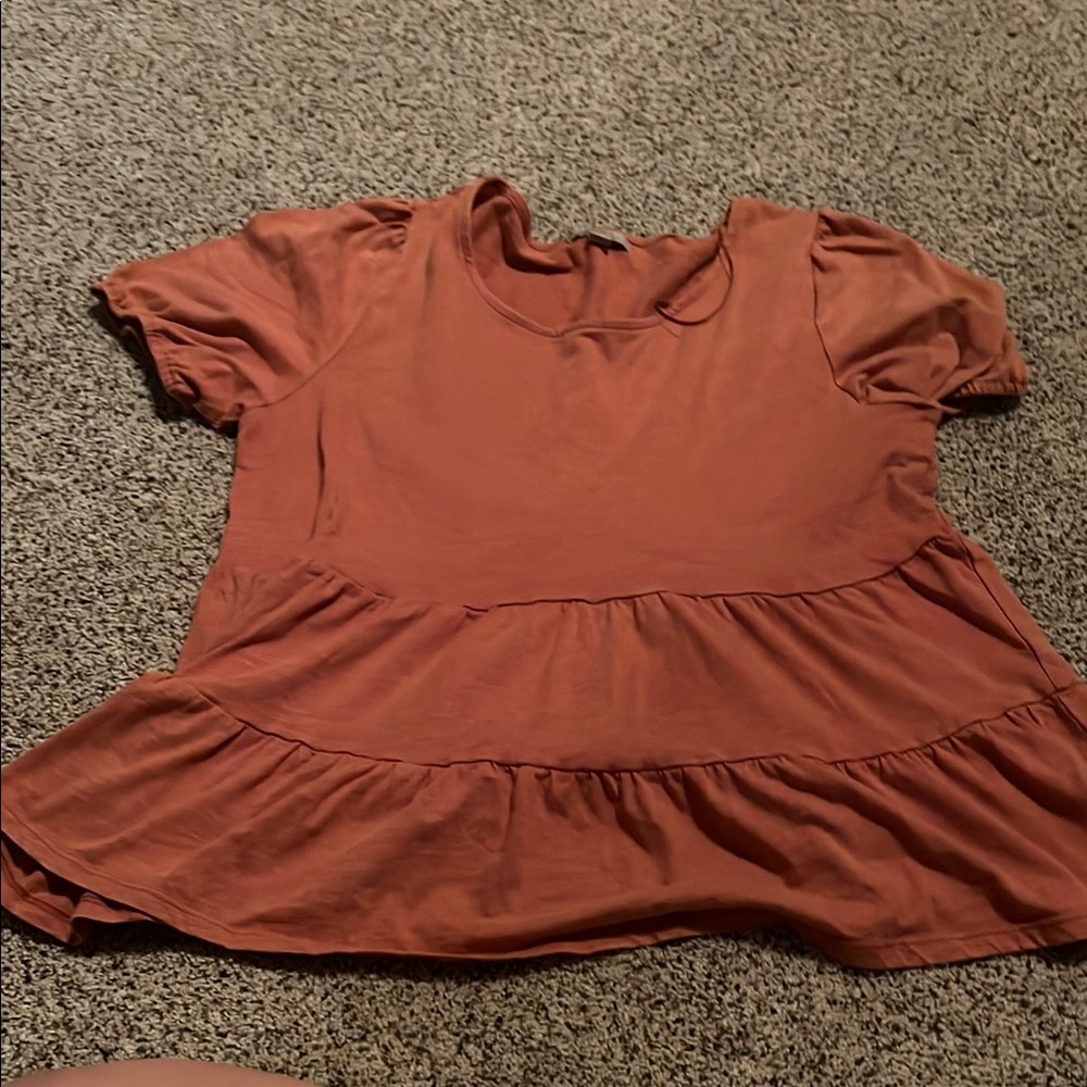 Rust Orange Top